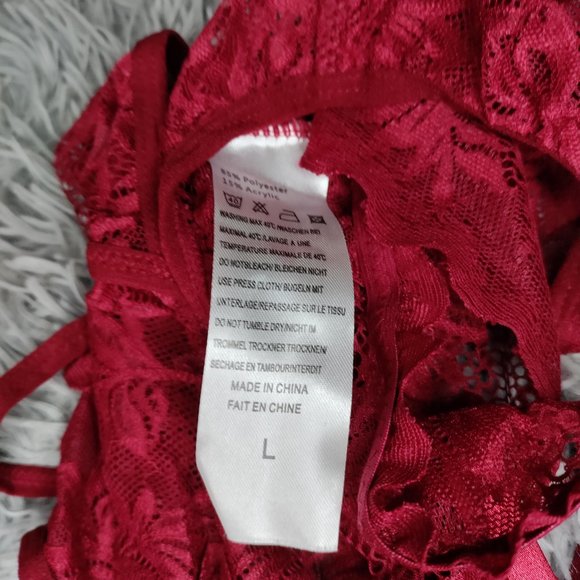 One Piece Floral Lace Lingerie - Picture 8 of 8